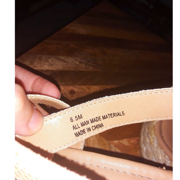 SOLD   DOLCE BY MOJO MOXY STRIPED DAVENPORT ESPADRILLE WEDGE HEEL SANDALS - Picture 12 of 13